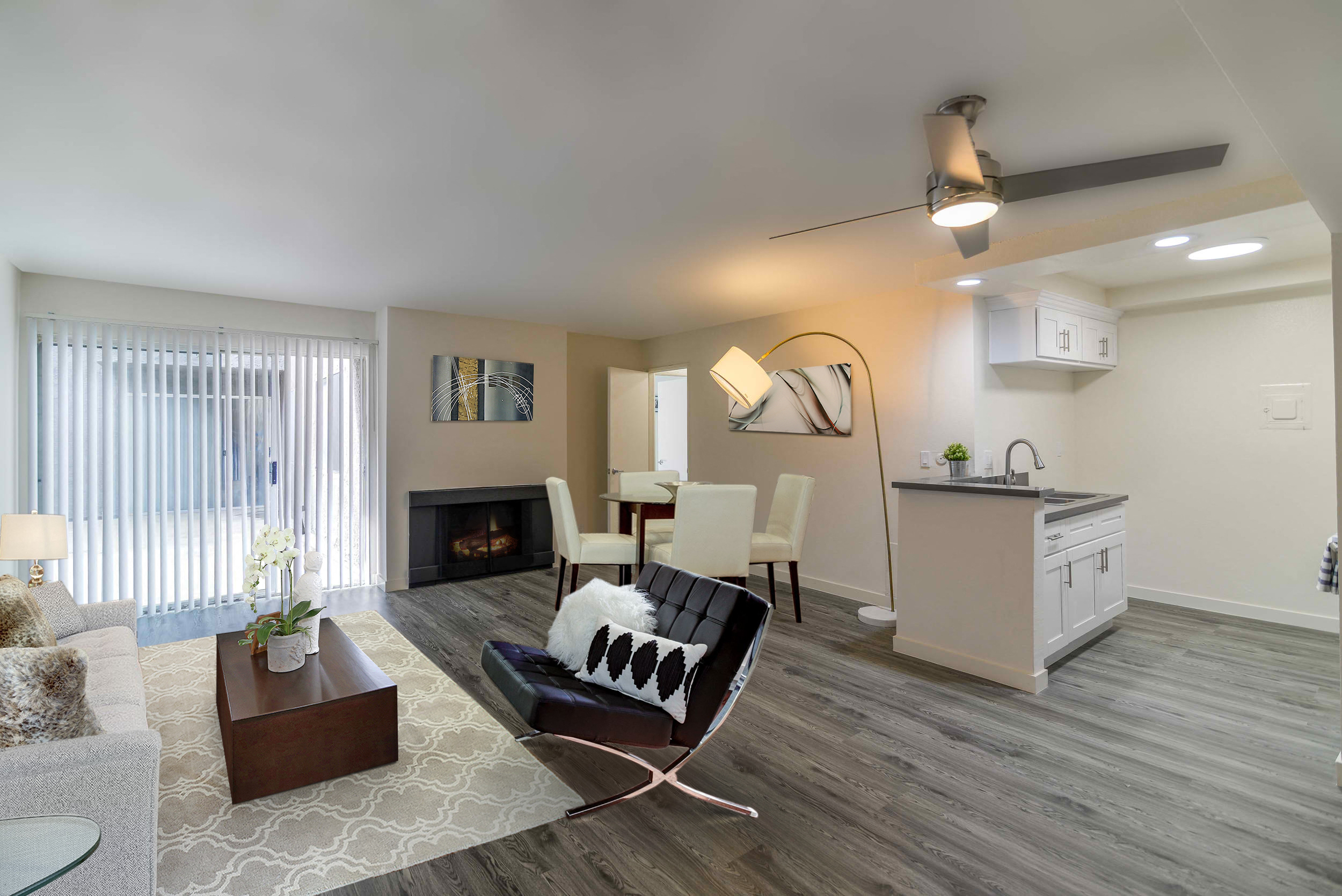 Floor plan for 1 bed, 1 bath, 800 sqft